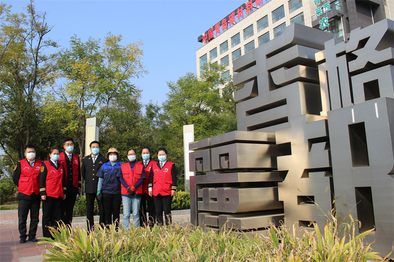 山東萊西：交運馨月湖志愿者走進(jìn)小區(qū)傳播文明